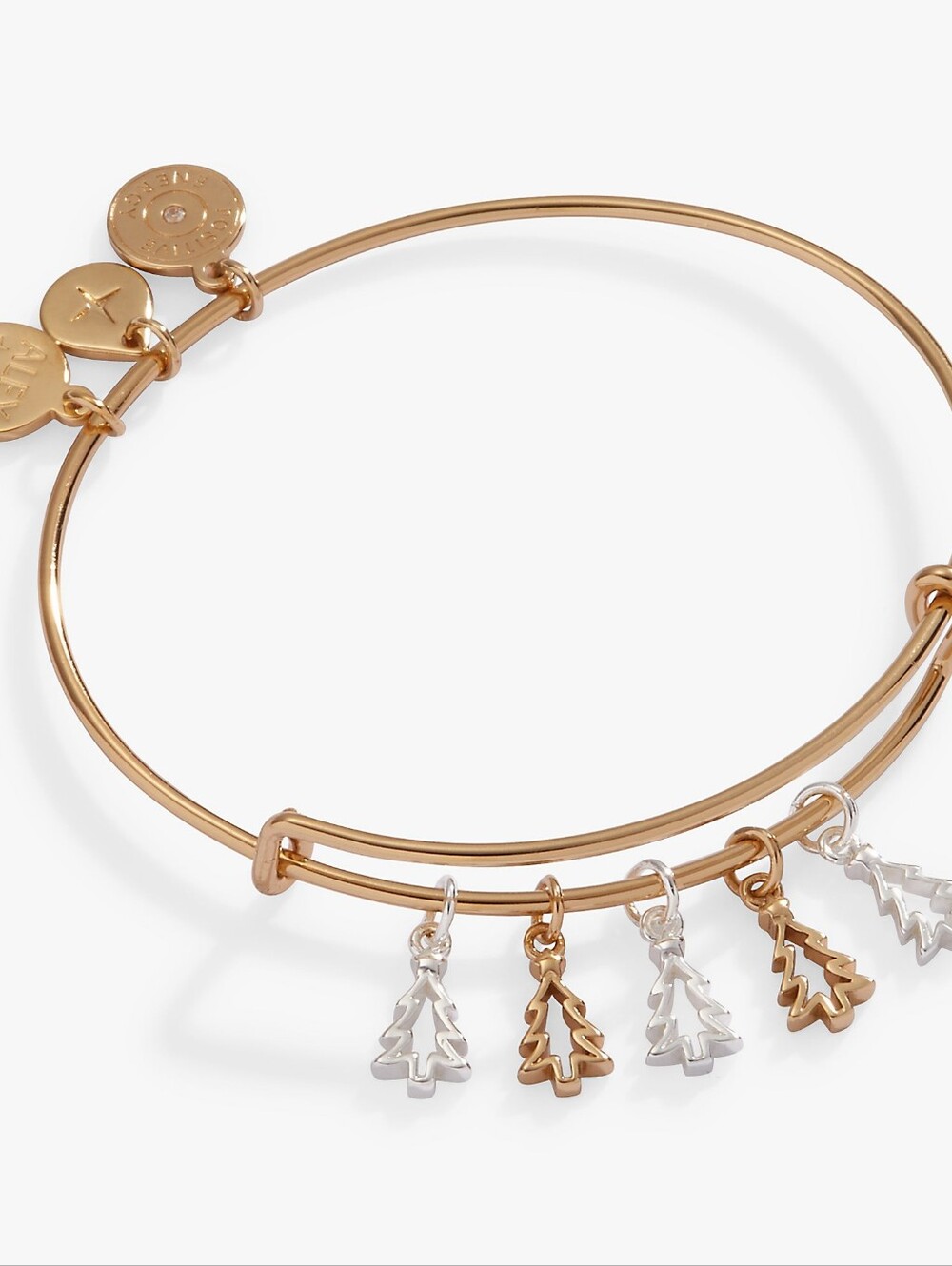 Alex and Ani Christmas Tree Multi-Charm Bangle